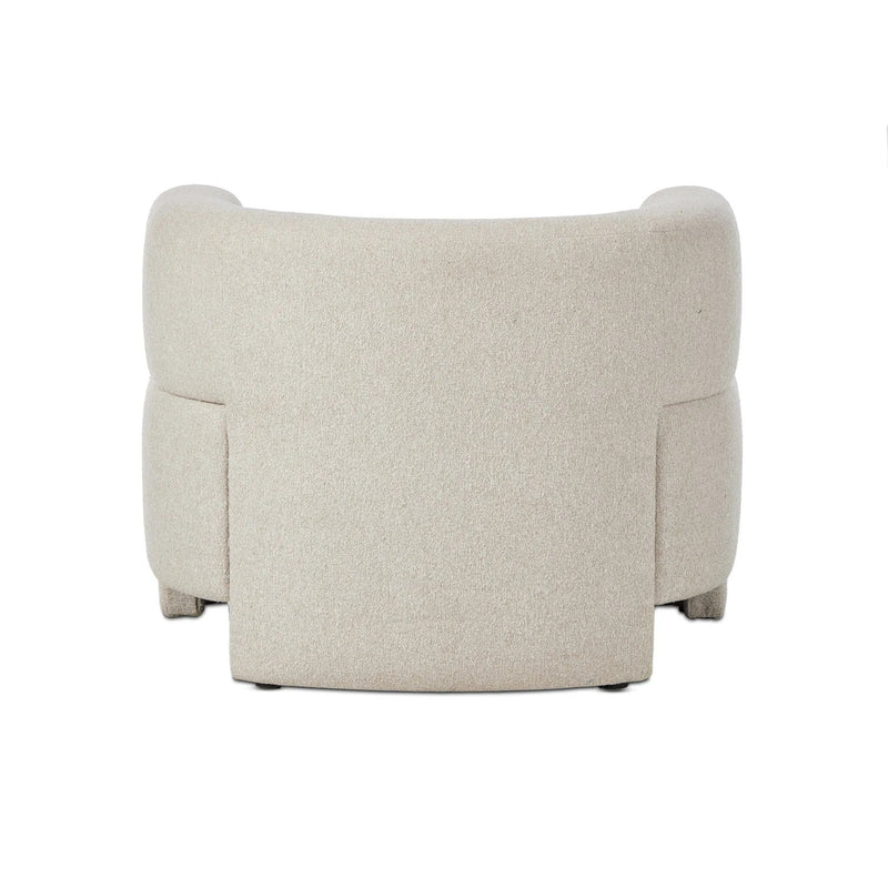 Olvera Crete Pebble Accent Chair With Ottoman | shipping 6/19/2025