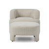 Olvera Crete Pebble Accent Chair With Ottoman | shipping 6/19/2025