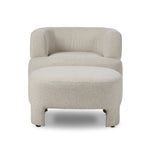 Olvera Crete Pebble Accent Chair With Ottoman | shipping 6/19/2025