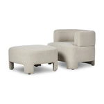 Olvera Crete Pebble Accent Chair With Ottoman | shipping 6/19/2025