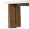 Olympia White Carrera Marble Console Table | ready to ship!