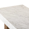 Olympia White Carrera Marble Console Table | ready to ship!