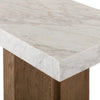 Olympia White Carrera Marble Console Table | ready to ship!