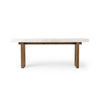Olympia White Carrera Marble Console Table | ready to ship!