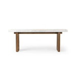 Olympia White Carrera Marble Console Table | ready to ship!