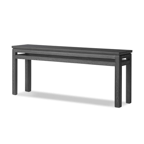 Oman Rustic Black Veneer Console Table | ready to ship!