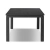 Oman Rustic Black Veneer Dining Table | ready to ship!
