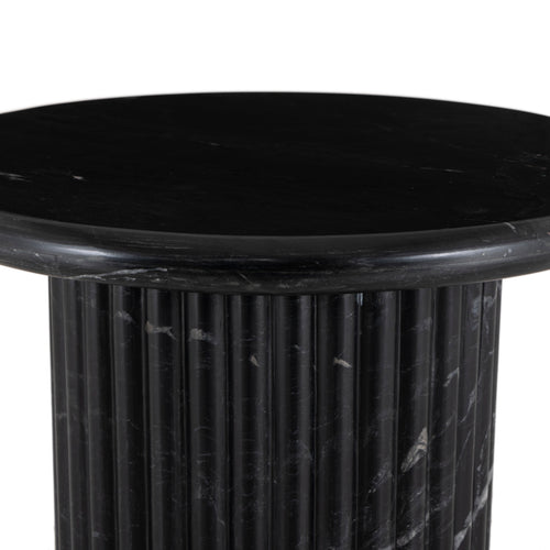 Oranda Black Marble End Table | shipping 7/4/2025