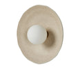 Organic Light Sand Ceramic Sconce | shipping 8/17/2025