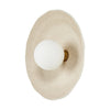 Organic Light Sand Ceramic Sconce | shipping 8/17/2025
