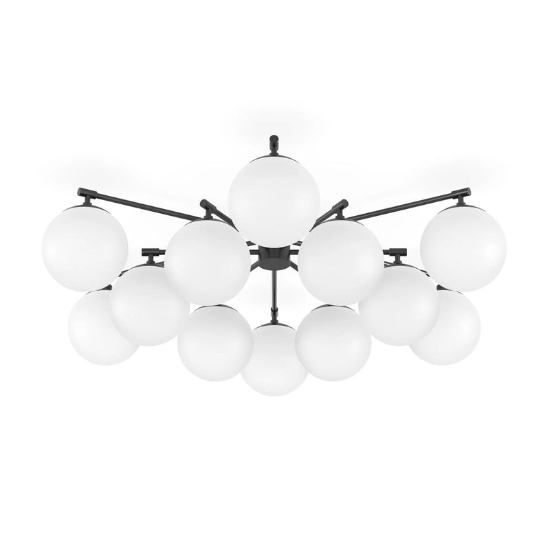 Orion Black Gunmetal Round Chandelier | ready to ship!