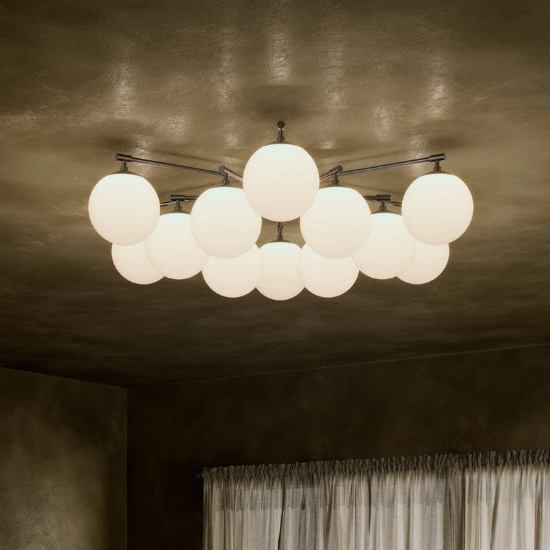 Orion Black Gunmetal Round Chandelier | ready to ship!
