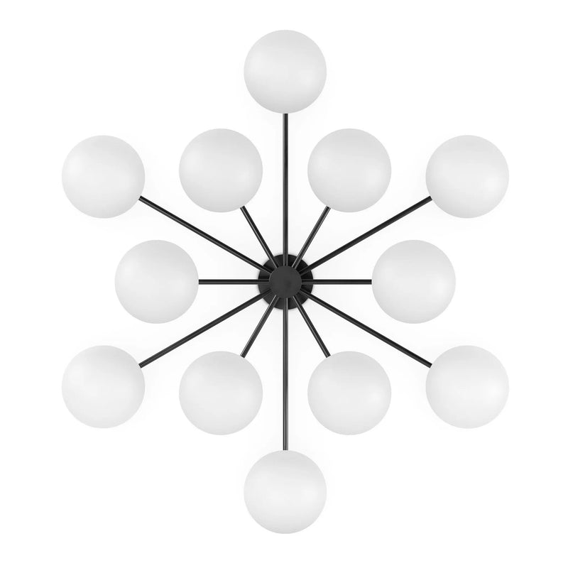 Orion Black Gunmetal Round Chandelier | ready to ship!