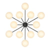 Orion Black Gunmetal Round Chandelier | ready to ship!
