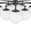 Orion Black Gunmetal Round Chandelier | ready to ship!