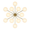 Orion Burnished Brass Round Chandelier | ready to ship!