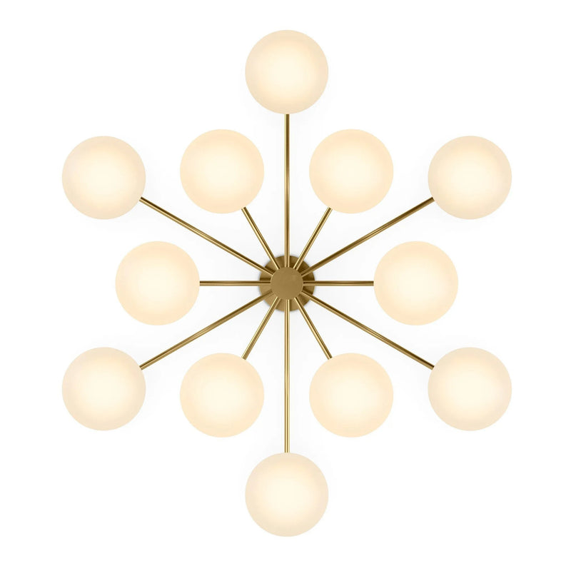 Orion Burnished Brass Round Chandelier | ready to ship!