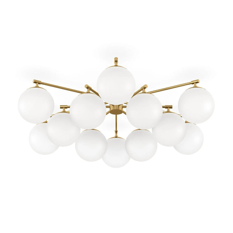 Orion Burnished Brass Round Chandelier | ready to ship!