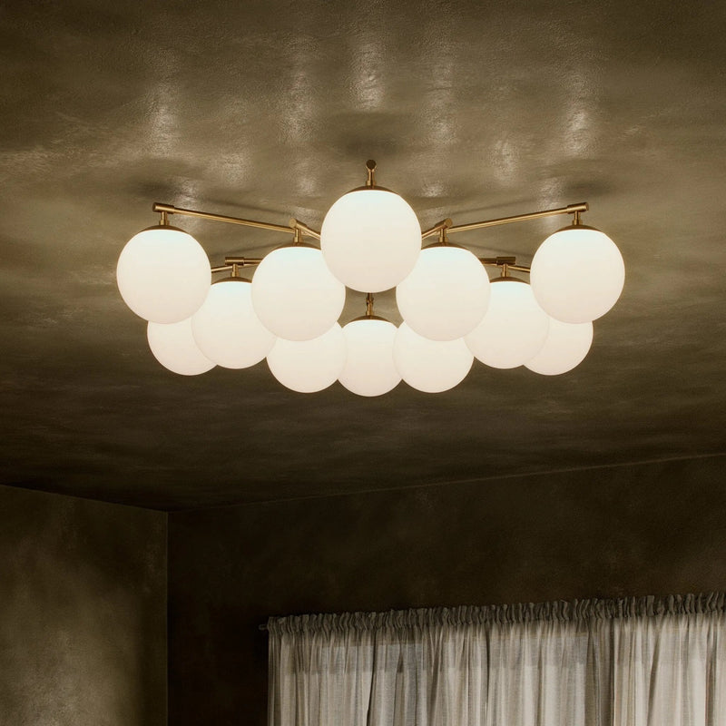 Orion Burnished Brass Round Chandelier | ready to ship!
