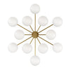 Orion Burnished Brass Round Chandelier | ready to ship!