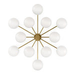 Orion Burnished Brass Round Chandelier | ready to ship!