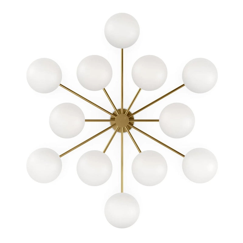Orion Burnished Brass Round Chandelier | ready to ship!