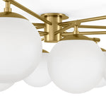 Orion Burnished Brass Round Chandelier | ready to ship!