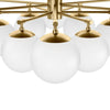 Orion Burnished Brass Round Chandelier | ready to ship!