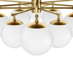 Orion Burnished Brass Round Chandelier | ready to ship!