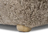 Oslo Taupe Shearling Ottoman | shipping 09/28/2025