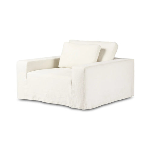 Ostend Bombay Flax Outdoor Slipcover Chair | ready to ship!