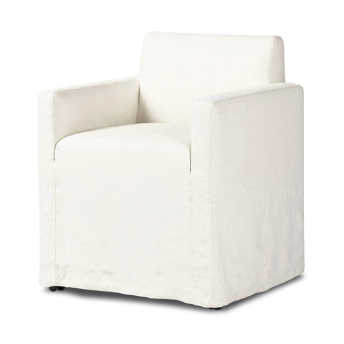 Ostend Bombay Flax  Outdoor Slipcover Dining Chair | ready to ship!