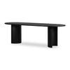 Paden Aged Black Acacia Dining Table | ready to ship!