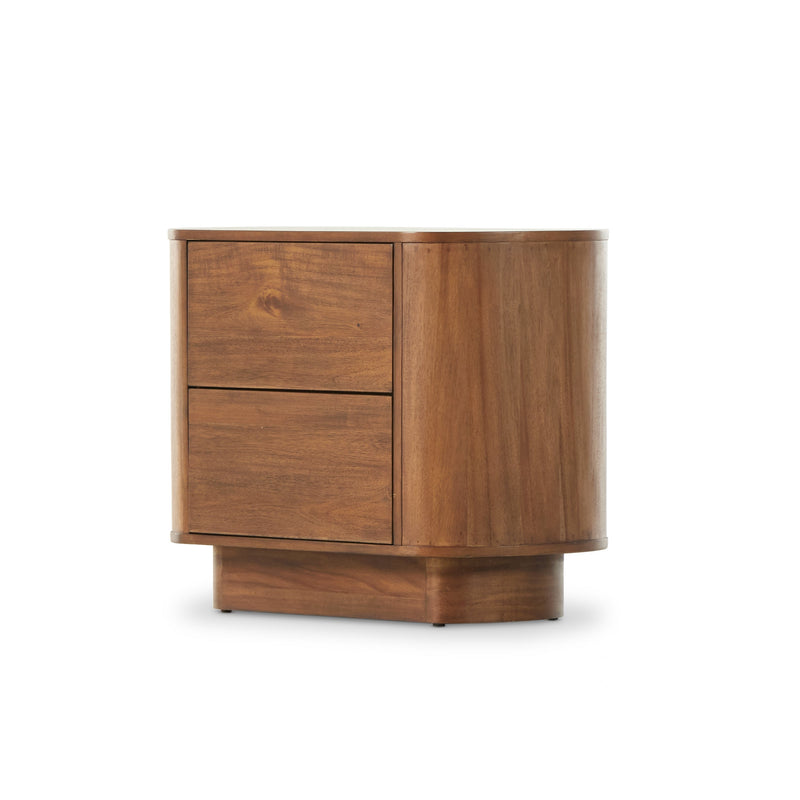 Paden Seasoned Brown Acacia Nightstand | ready to ship!