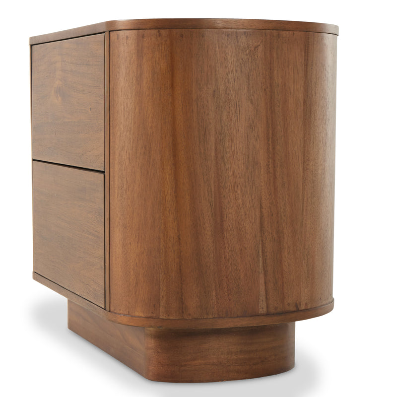 Paden Seasoned Brown Acacia Nightstand | ready to ship!