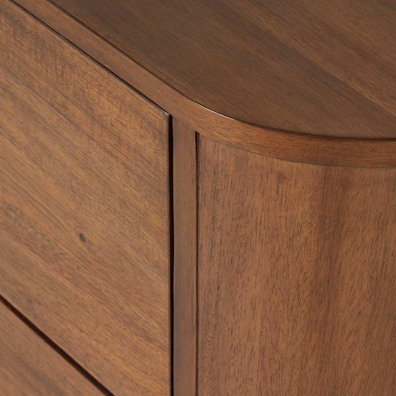 Paden Seasoned Brown Acacia Nightstand | ready to ship!