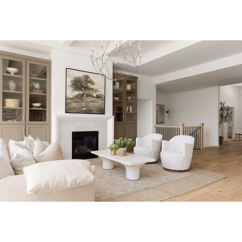 Parra Coffee Table - Plaster Molded Concrete | ready to ship!