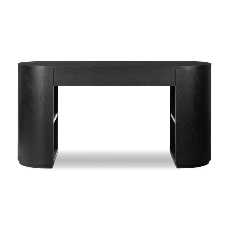 Pilar Brushed Ebony Oak Veneer Desk | ready to ship!