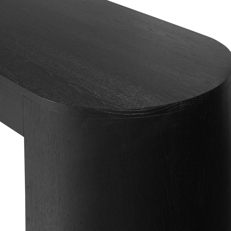 Pilar Brushed Ebony Oak Veneer Desk | ready to ship!