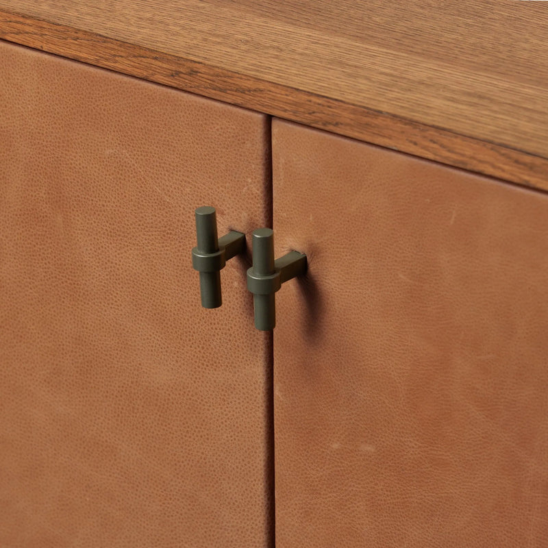 Posada Leather Small Cabinet | shipping 5/30/2025