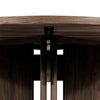 Railay Stained Toasted Brown Round Outdoor Dining Table | ready to ship!