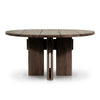 Railay Stained Toasted Brown Round Outdoor Dining Table | ready to ship!