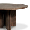 Railay Stained Toasted Brown Round Outdoor Dining Table | ready to ship!
