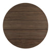 Railay Stained Toasted Brown Round Outdoor Dining Table | ready to ship!