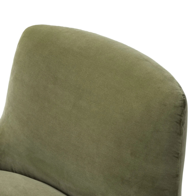 Reed Sapphire Sage Accent Swivel Chair | ready to ship!