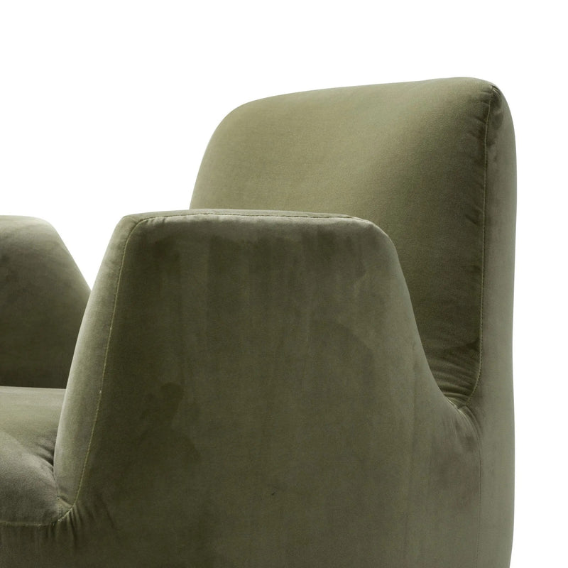 Reed Sapphire Sage Accent Swivel Chair | ready to ship!