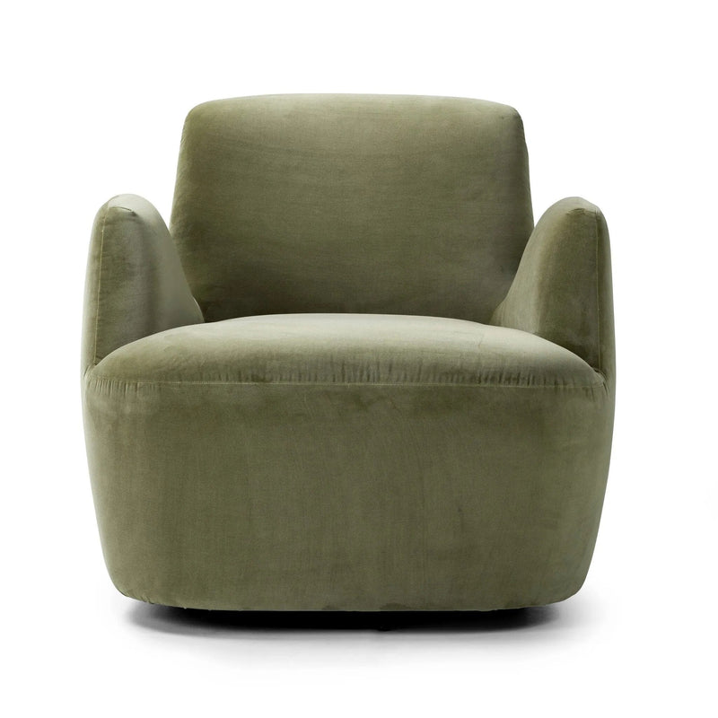 Reed Sapphire Sage Accent Swivel Chair | ready to ship!