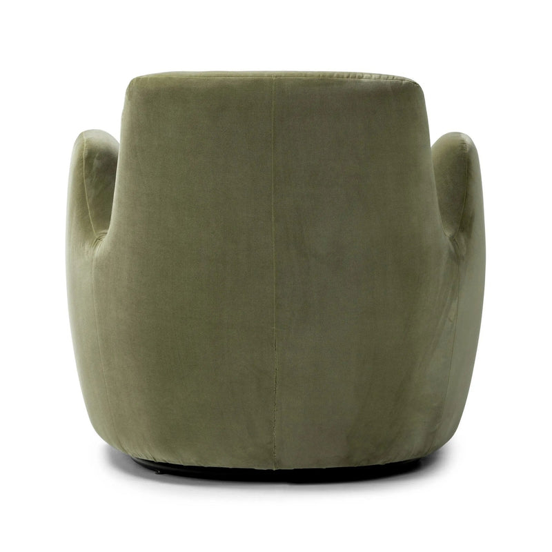 Reed Sapphire Sage Accent Swivel Chair | ready to ship!