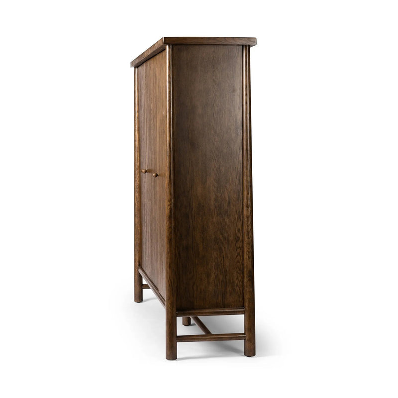 Renaud Dark Toasted Oak Cabinet | ready to ship!