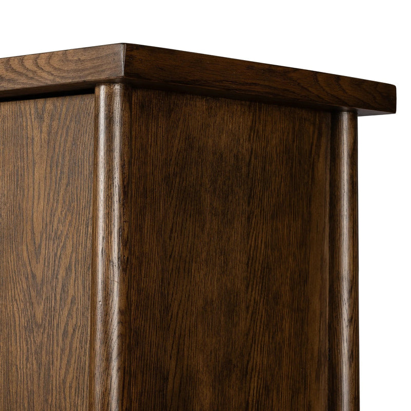 Renaud Dark Toasted Oak Cabinet | ready to ship!